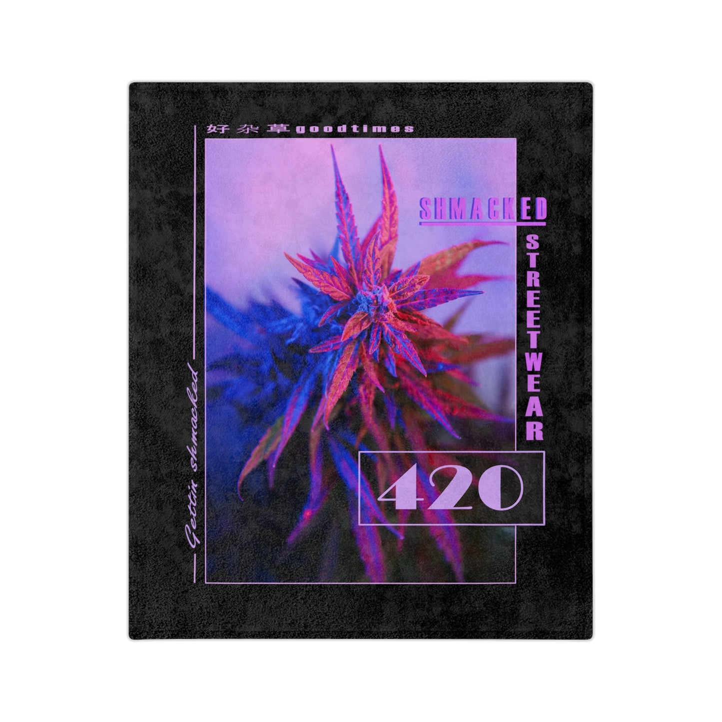 Getting Shmacked Velveteen Blanket