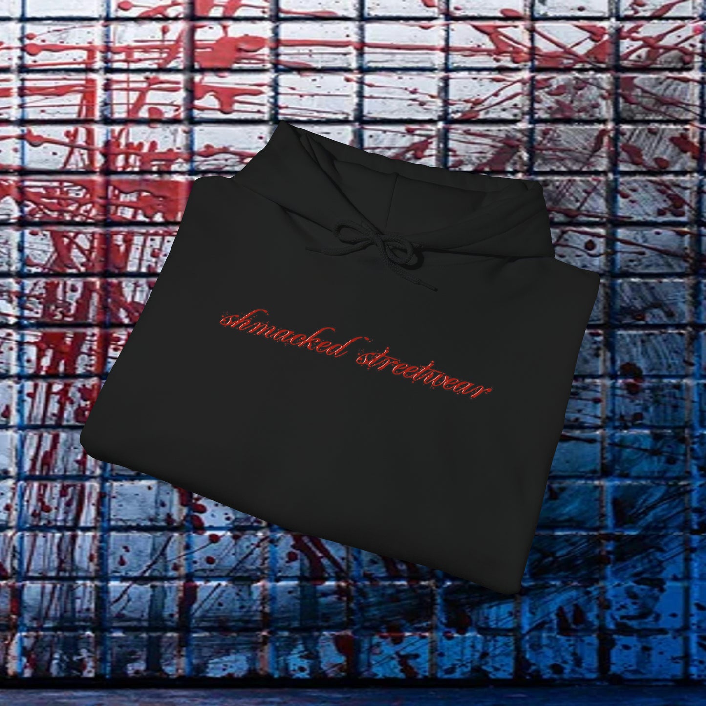 Ethereal Reflection Heavy Blend™ Hooded Sweatshirt In White/Black/Maroon/Dark Heather/Charcoal/Navy/Heather Navy/Red