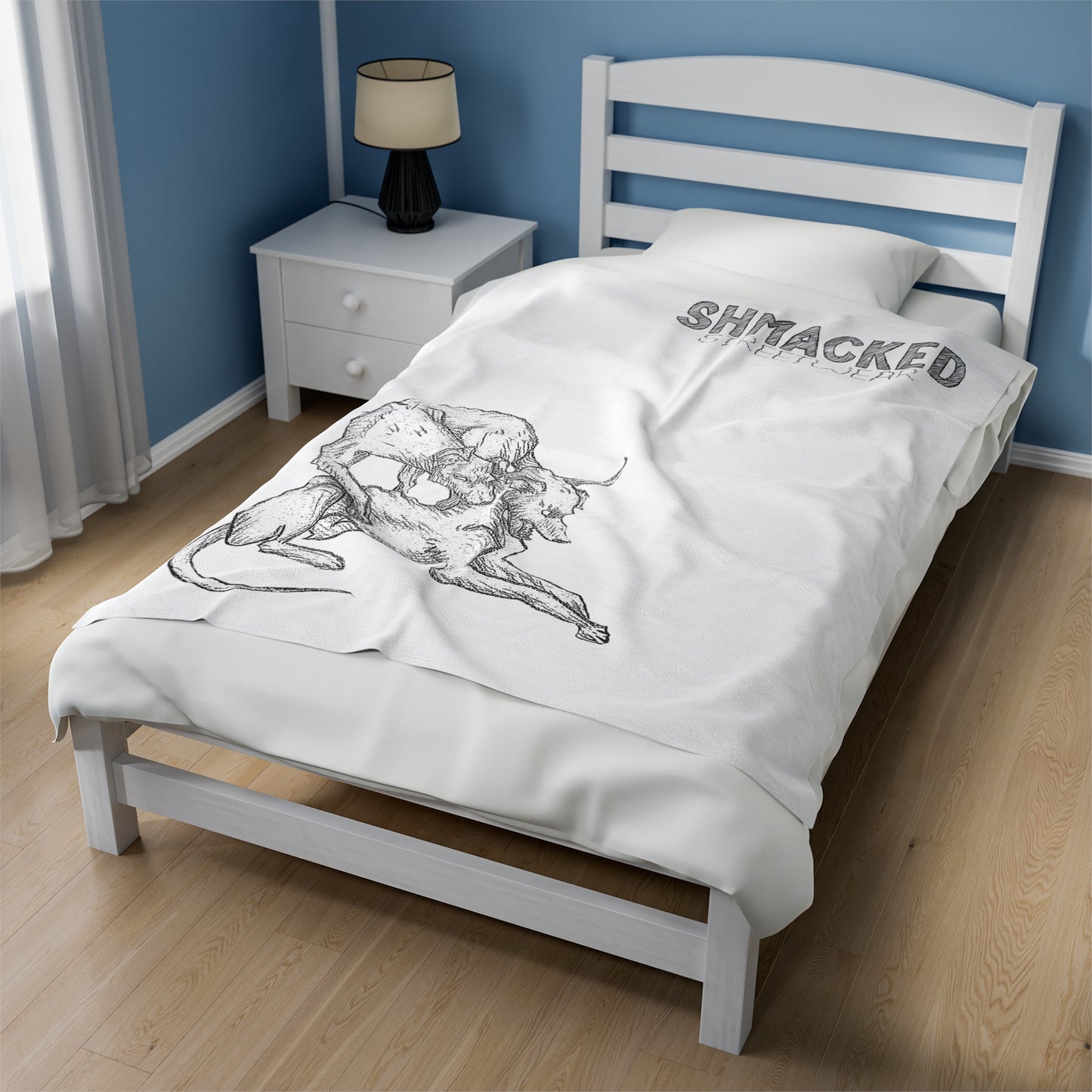 Shmacked Streetwear Sinister Strays Velveteen Plush Blanket