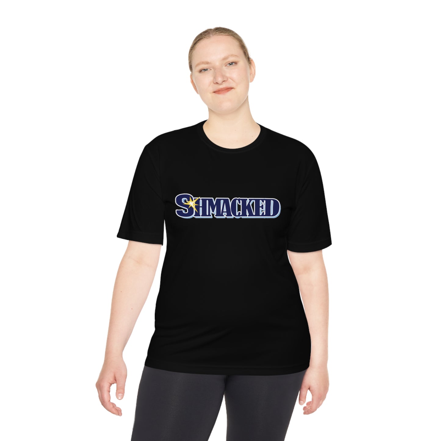 Tampa Bay Shmacked Moisture Wicking Black/Carolina Blue Baseball Tee