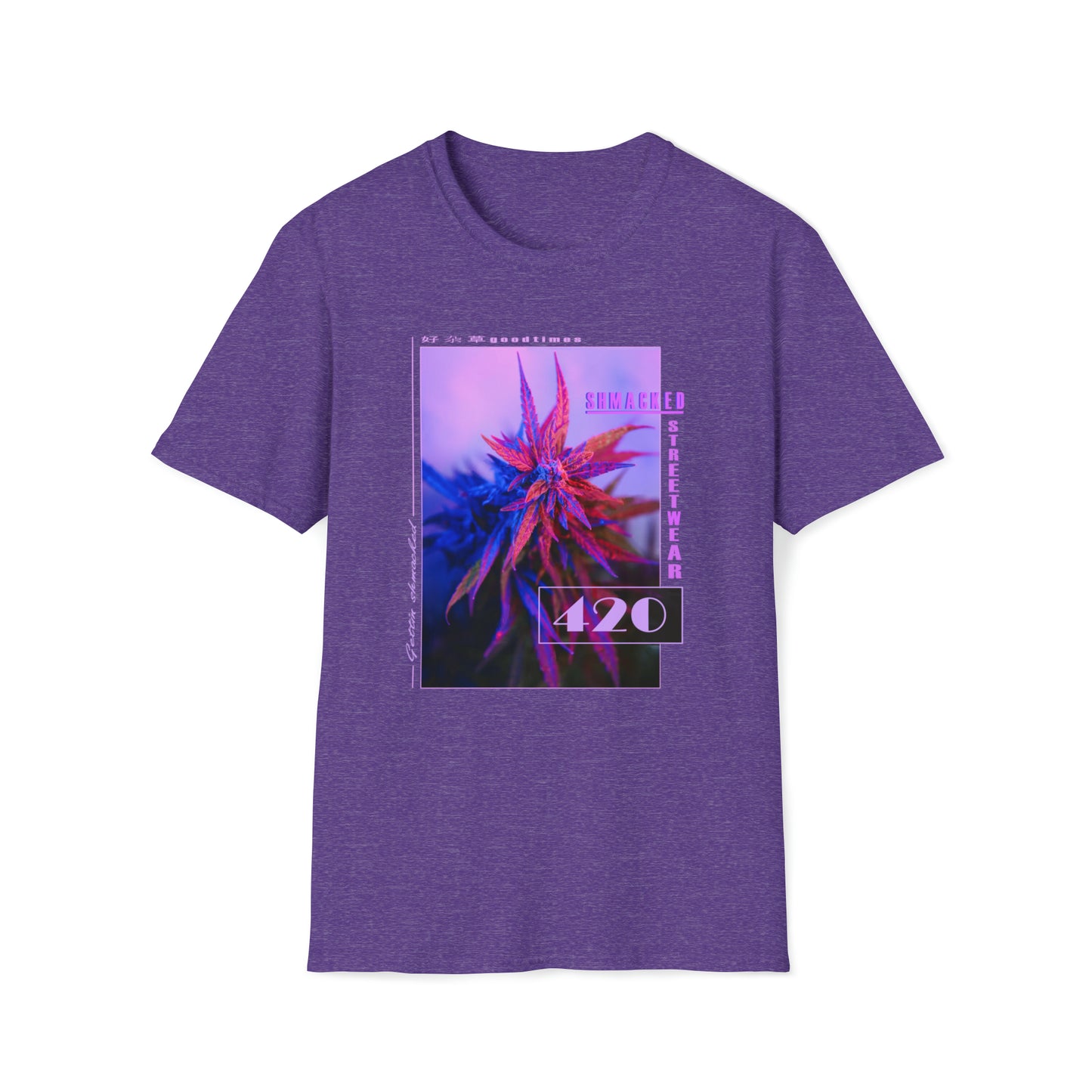 Getting Shmacked Softstyle Black/Purple/White T-Shirt