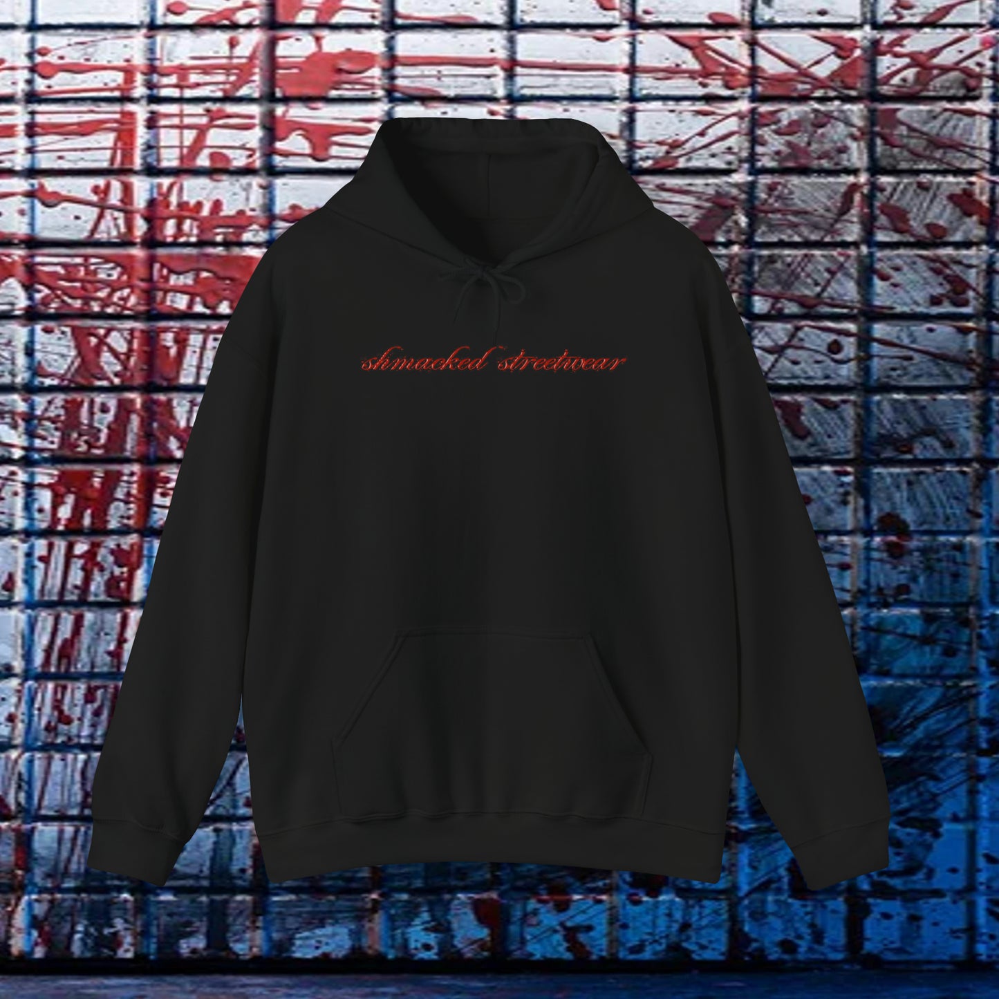 Ethereal Reflection Heavy Blend™ Hooded Sweatshirt In White/Black/Maroon/Dark Heather/Charcoal/Navy/Heather Navy/Red