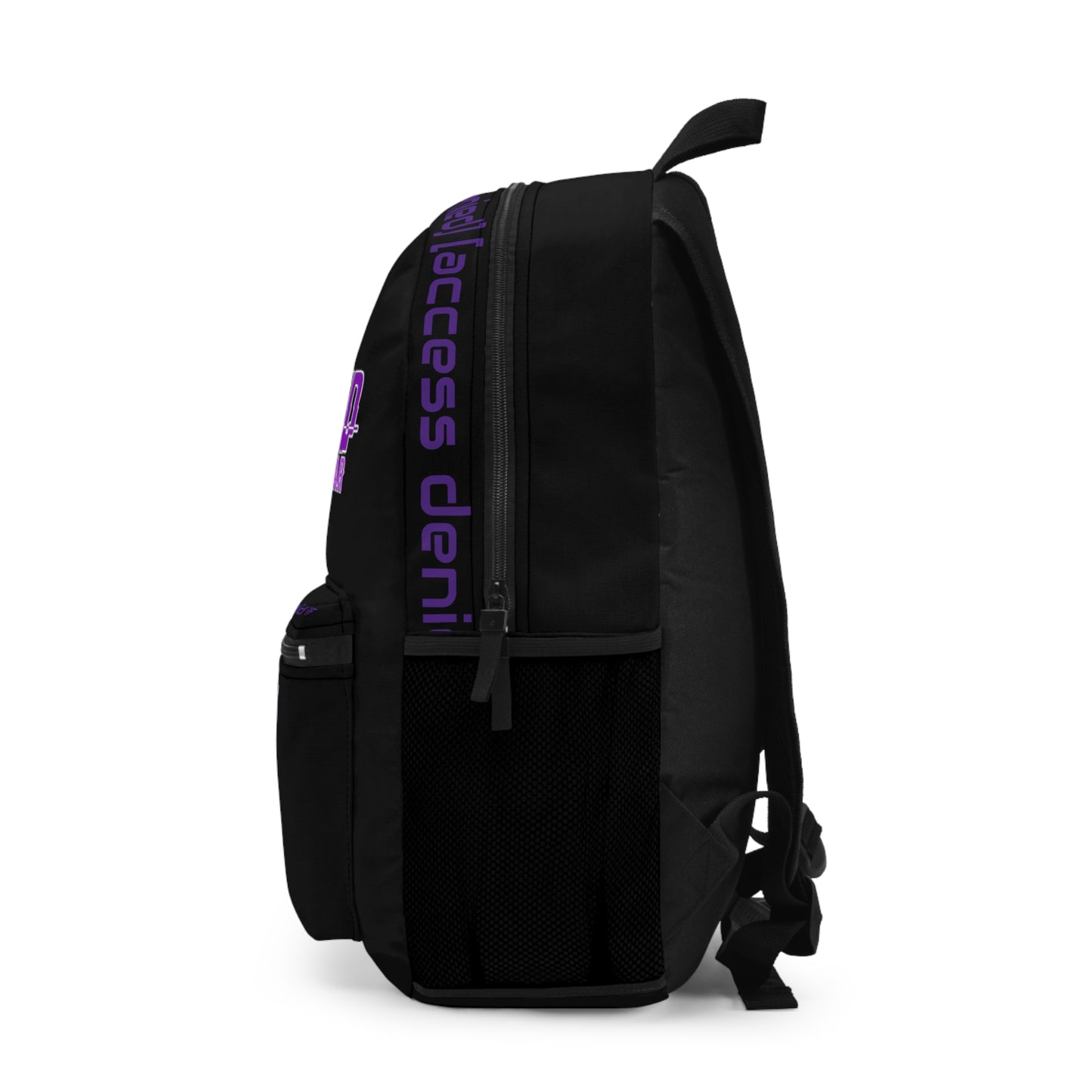 Shmacked Streetwear Glitched Purple Ravenous Black Backpack