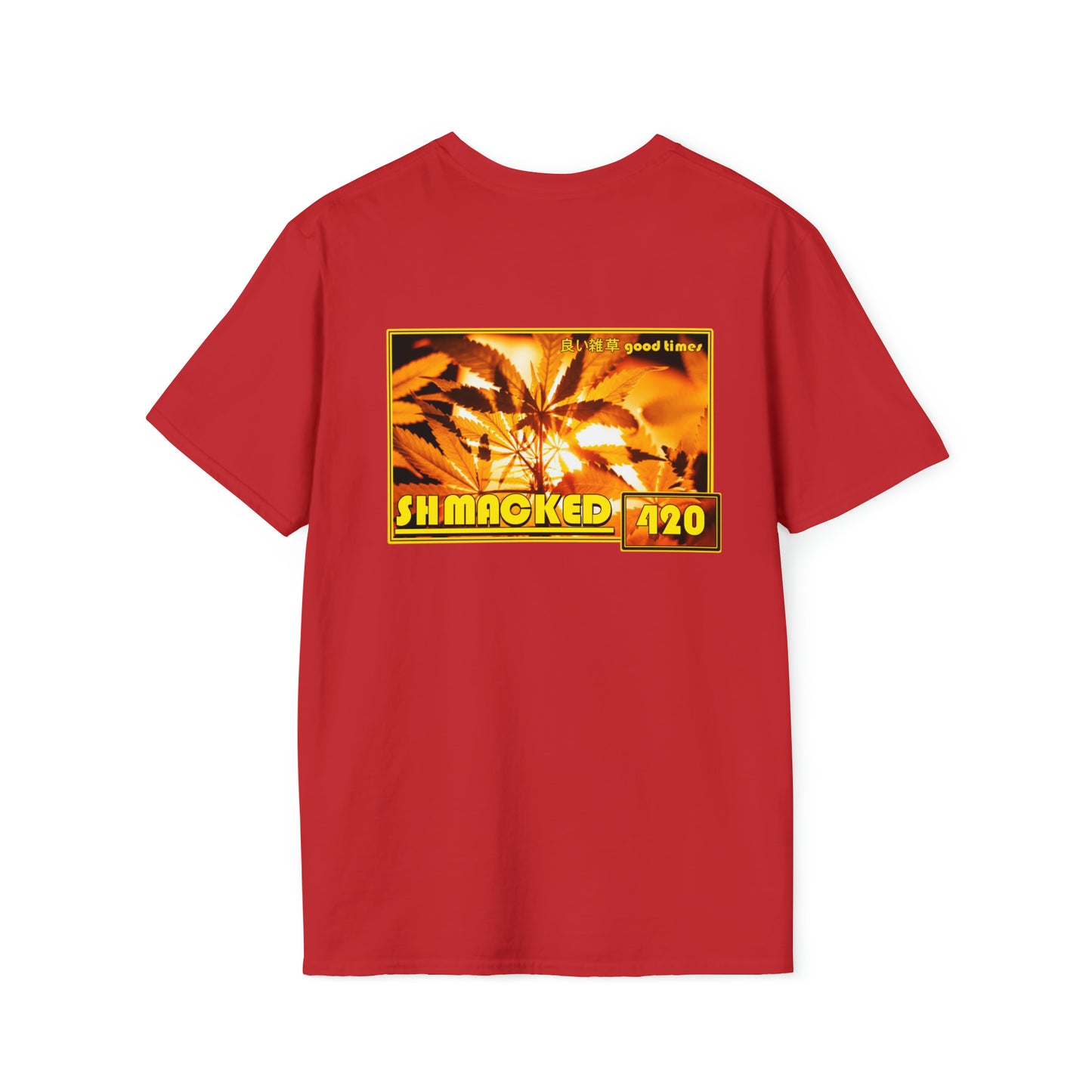 Getting Shmacked Orange Softstyle Cream/Gold/Black/Dark Chocolate/Red T-Shirt