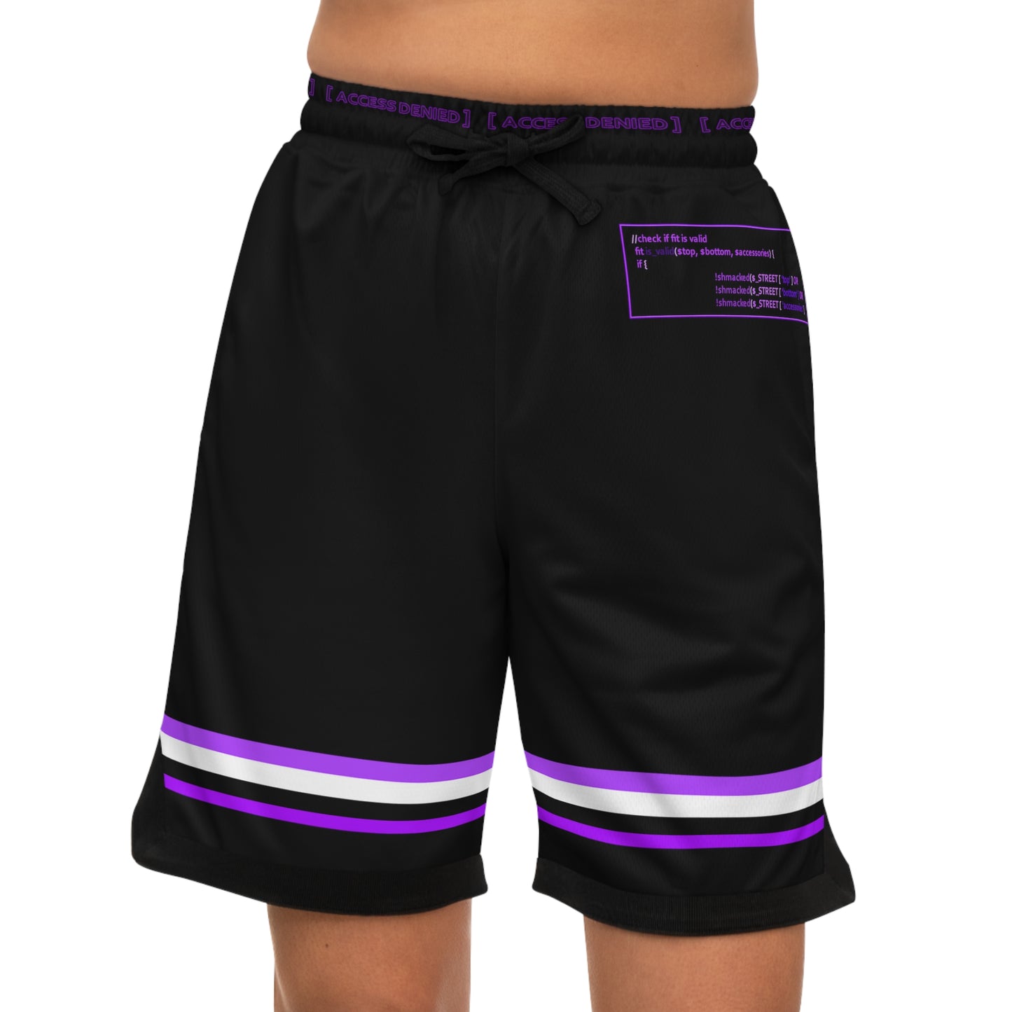Shmacked Streetwear Purple Ravenous Basketball Rib Shorts