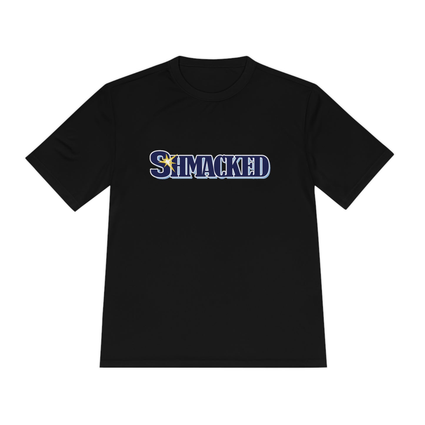 Tampa Bay Shmacked Moisture Wicking Black/Carolina Blue Baseball Tee