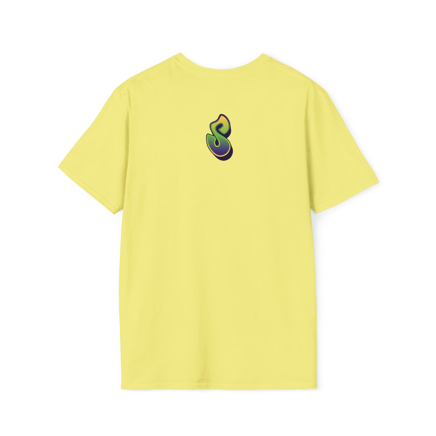 Shmacked Streetwear Green Logo Softstyle Black/Yellow/Grey T-Shirt