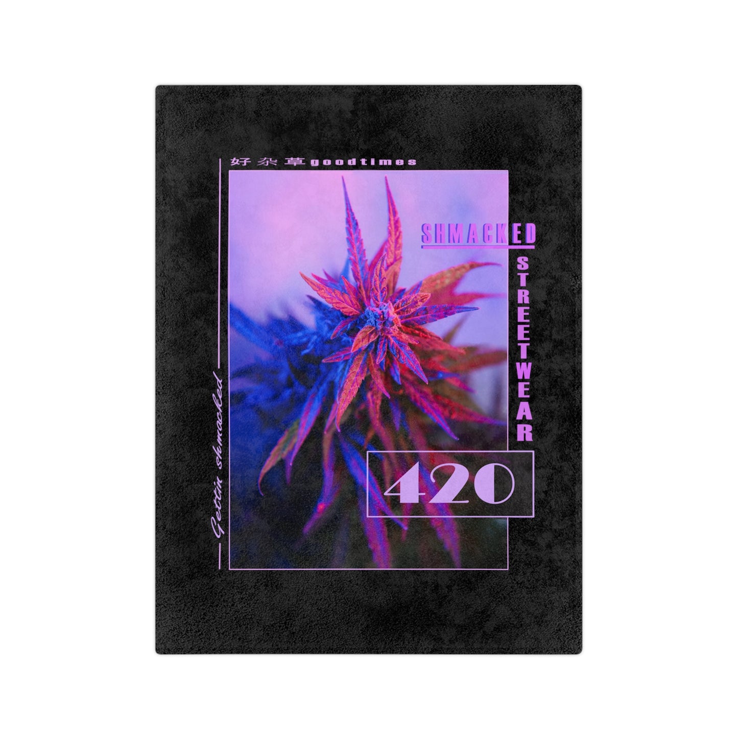 Getting Shmacked Velveteen Blanket