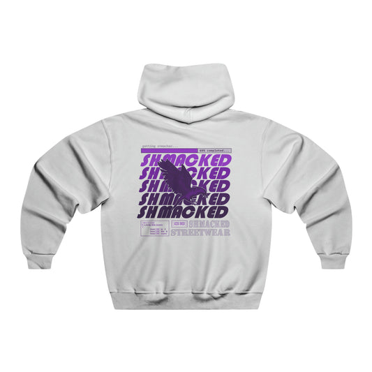 Shmacked Streetwear Purple Ravenous NUBLEND® Black/Grey/White Hooded Sweatshirt