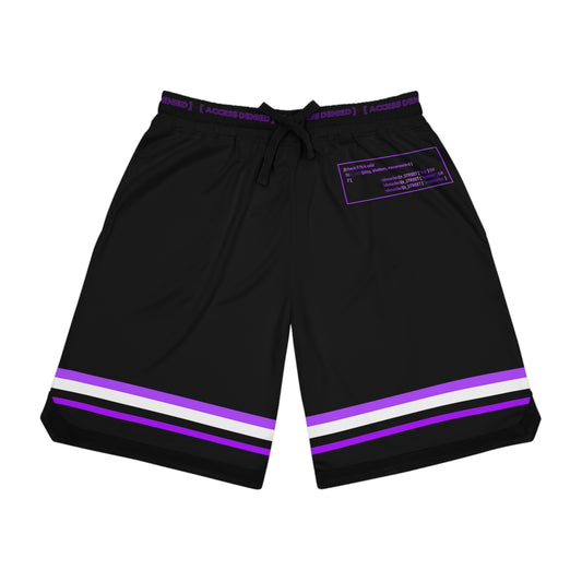 Shmacked Streetwear Purple Ravenous Basketball Rib Shorts