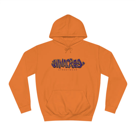 Shmacked Streetwear Purple and Yellow Logo Orange Hoodie