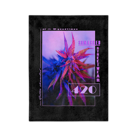 Getting Shmacked Velveteen Blanket