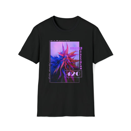 Getting Shmacked Softstyle Black/Purple/White T-Shirt