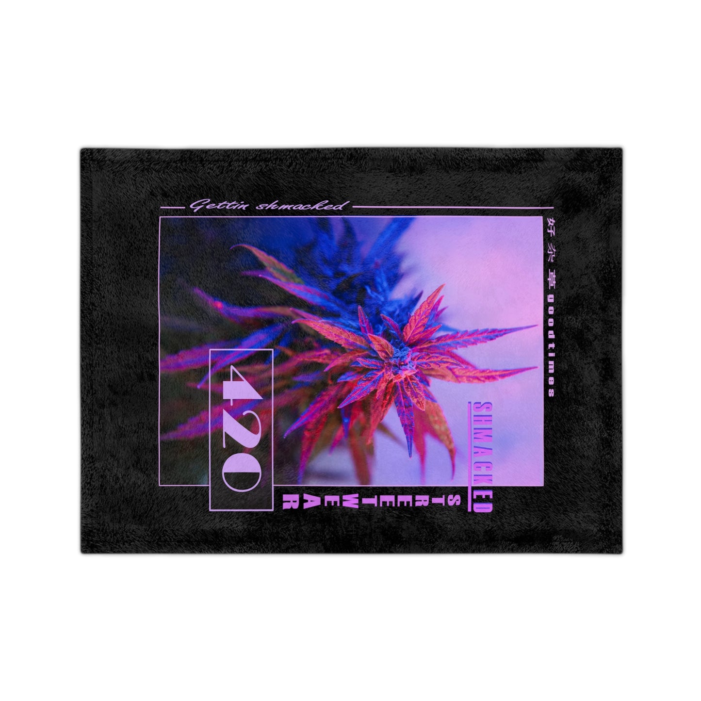Getting Shmacked Velveteen Blanket