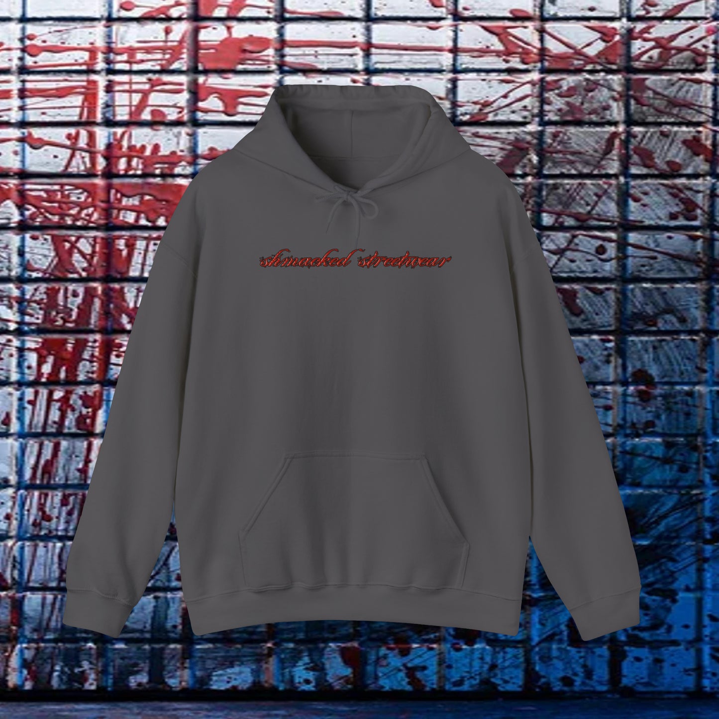 Ethereal Reflection Heavy Blend™ Hooded Sweatshirt In White/Black/Maroon/Dark Heather/Charcoal/Navy/Heather Navy/Red